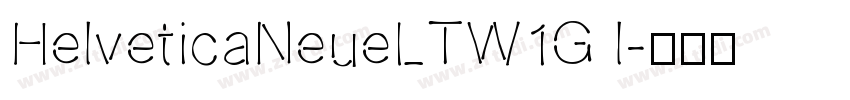 HelveticaNeueLTW1G l字体转换